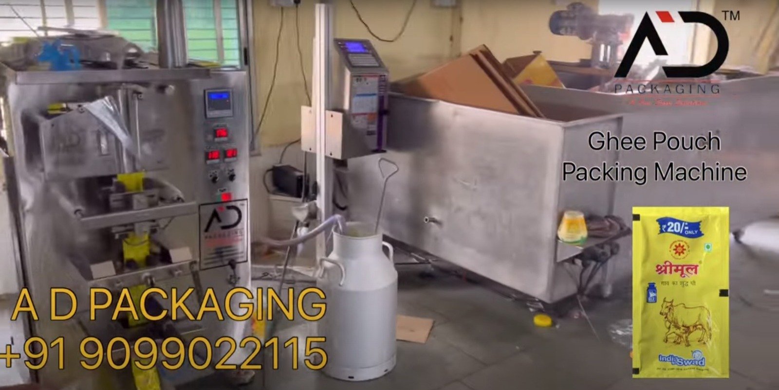 Ghee Pouch Packaging Machine
