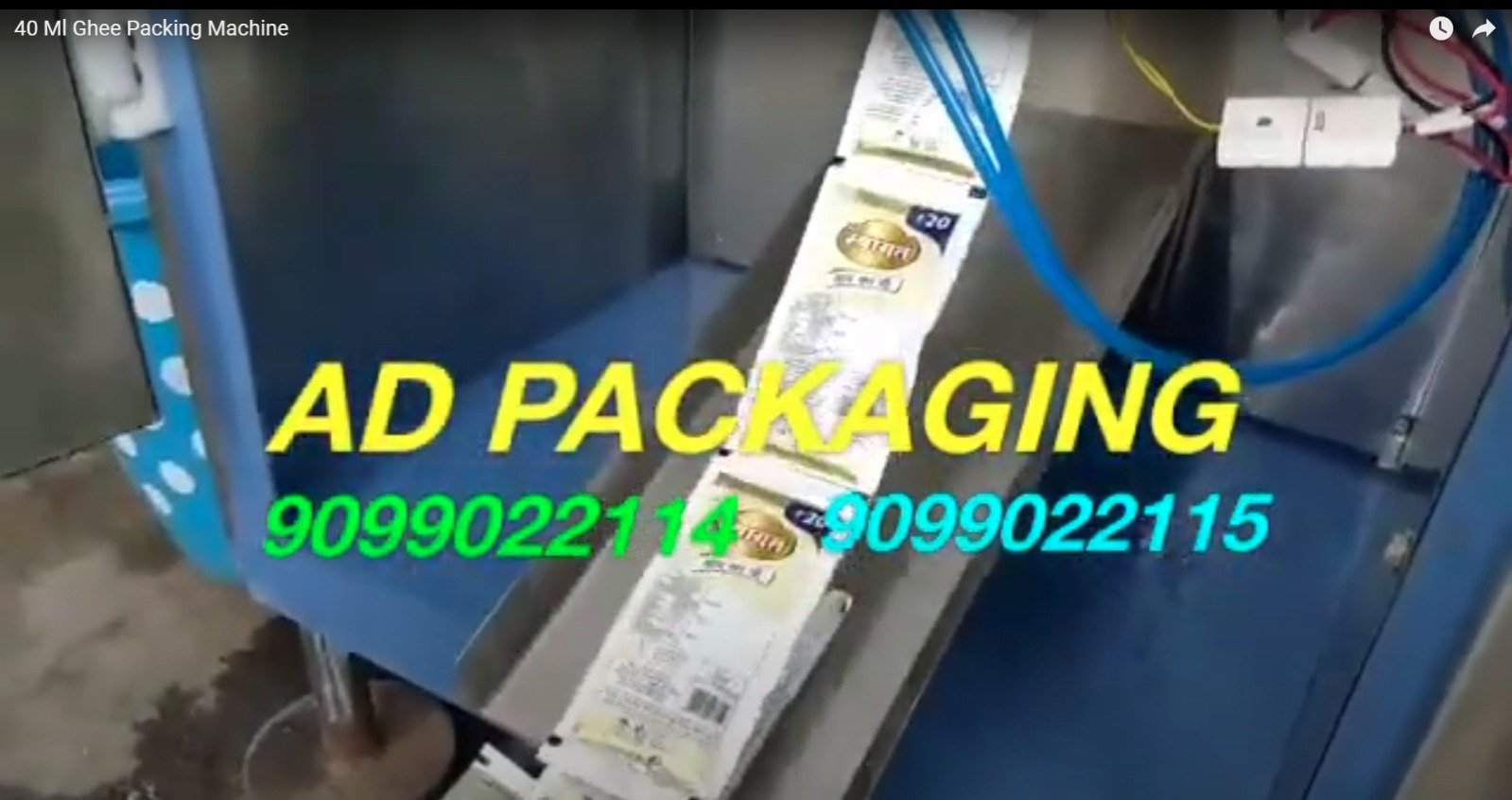 40ml Ghee Pouch Packaging Machine