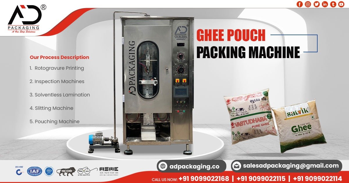 Supplier of Ghee Pouch Packing Machine in Gujarat
