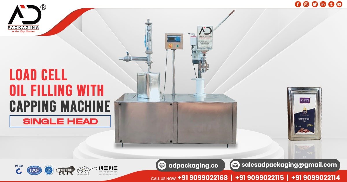 Load Cell Oil Filling With Capping Machine in Gujarat