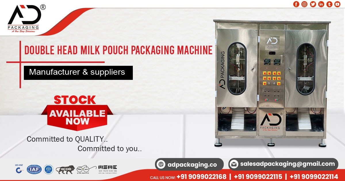 Double Head Milk Pouch Packaging Machine in Rajasthan