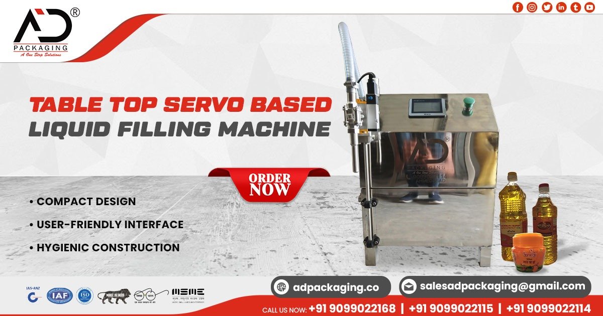Table Top Servo-Based Liquid Filling Machine in Bihar