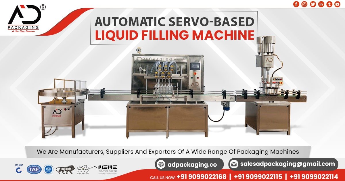 Automatic Servo-Based Liquid Filling Machine in Rajasthan