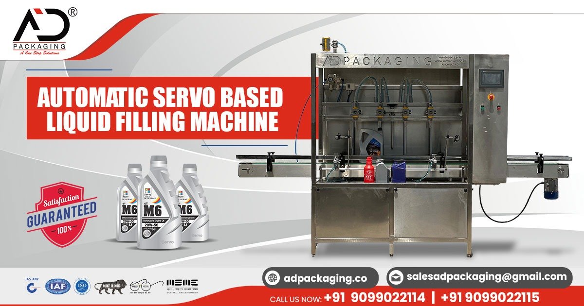 Automatic Servo Based Liquid Filling Machine in Uttar Pradesh