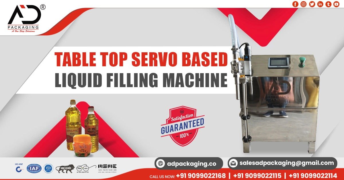 Table Top Servo-Based Liquid Filling Machine in Assam