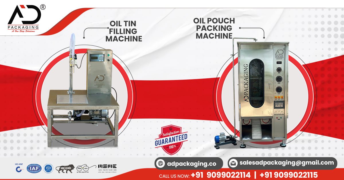 Oil Pouch Packing and Tin Filling Machine in Kerala