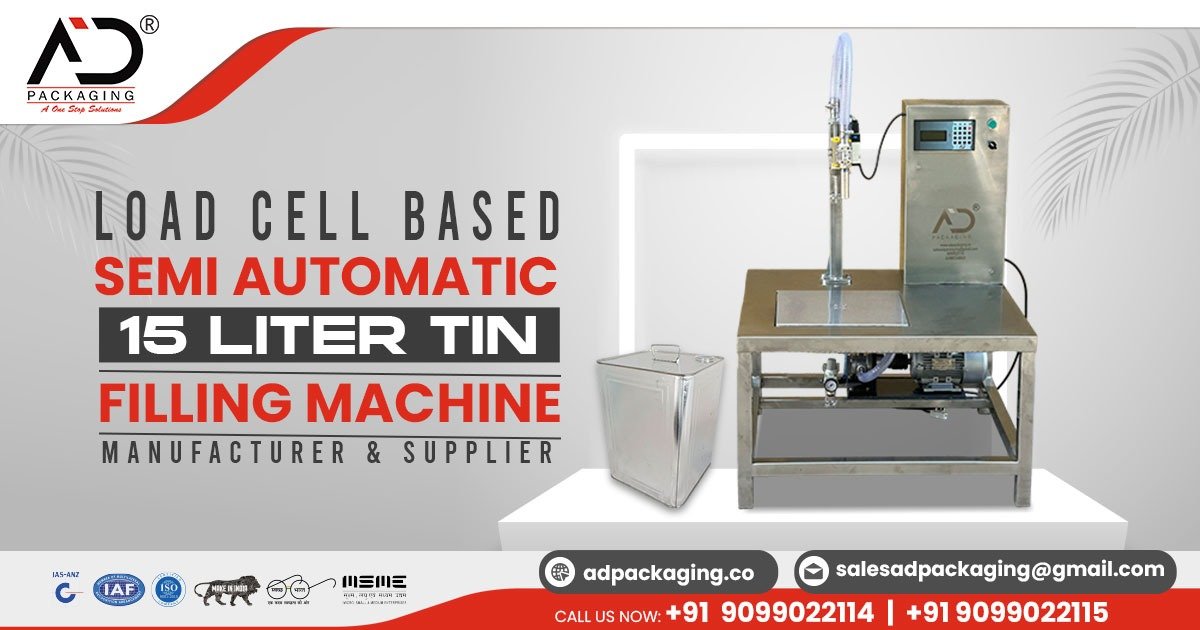 Load Cell Based Semi Automatic Tin Filling Machine in Bihar