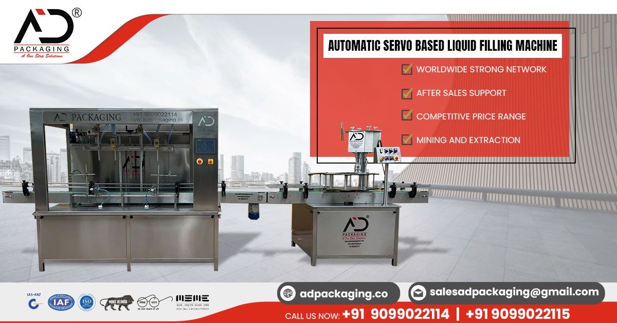 Automatic Servo Based Liquid Filling Machine