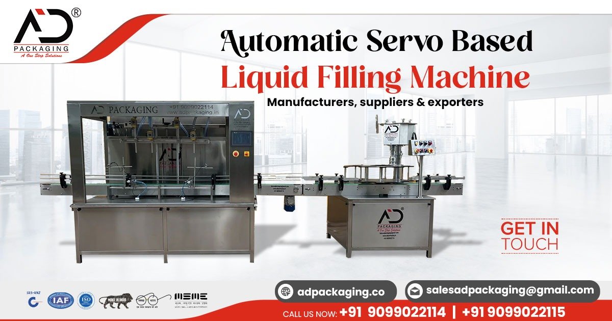 Automatic Servo Based Liquid Filling Machine in India