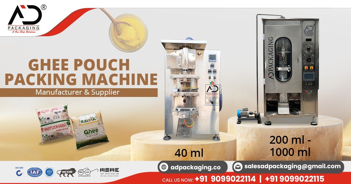 Ghee Pouch Packing Machine in Karnataka