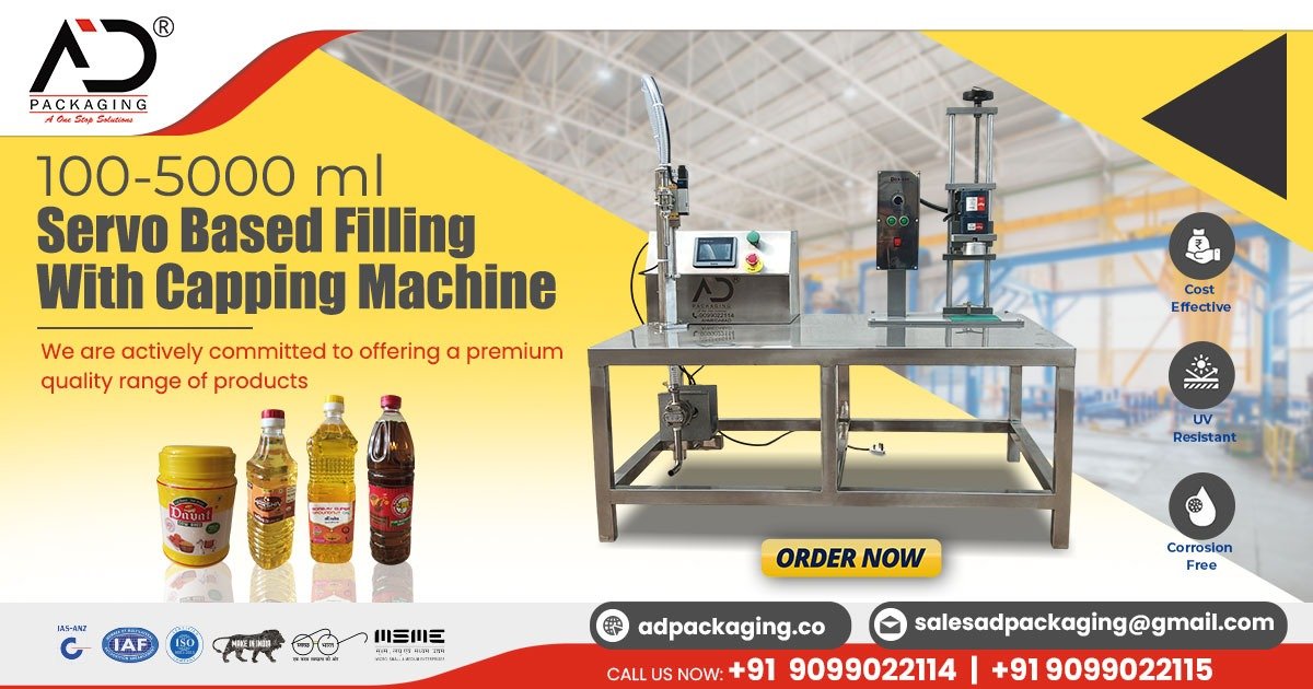 Servo-Based Filling and Capping Machine in Gujarat