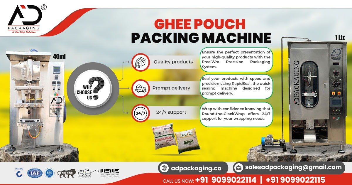 Ghee Pouch Packing Machine in Nagpur