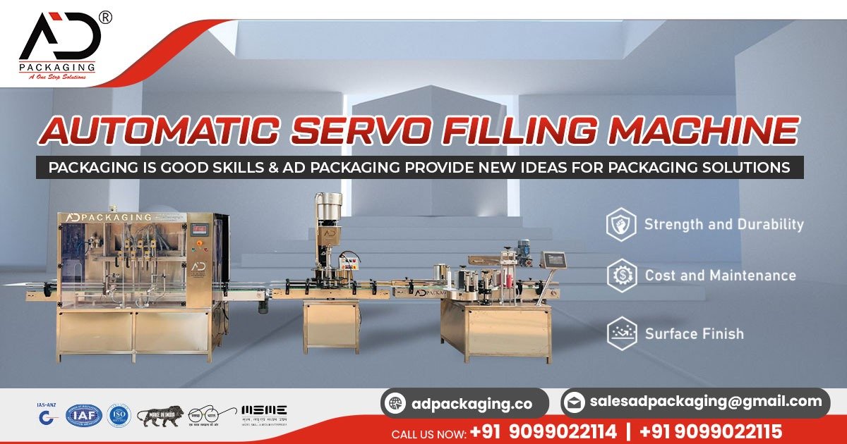 Automatic Servo-Based Liquid Filling Machine in Ahmedabad