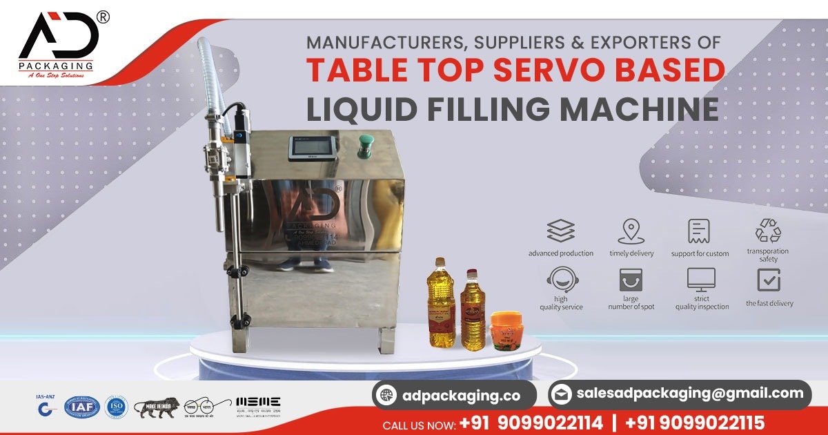 Table Top Servo Based Liquid Filling Machine in Kolhapur