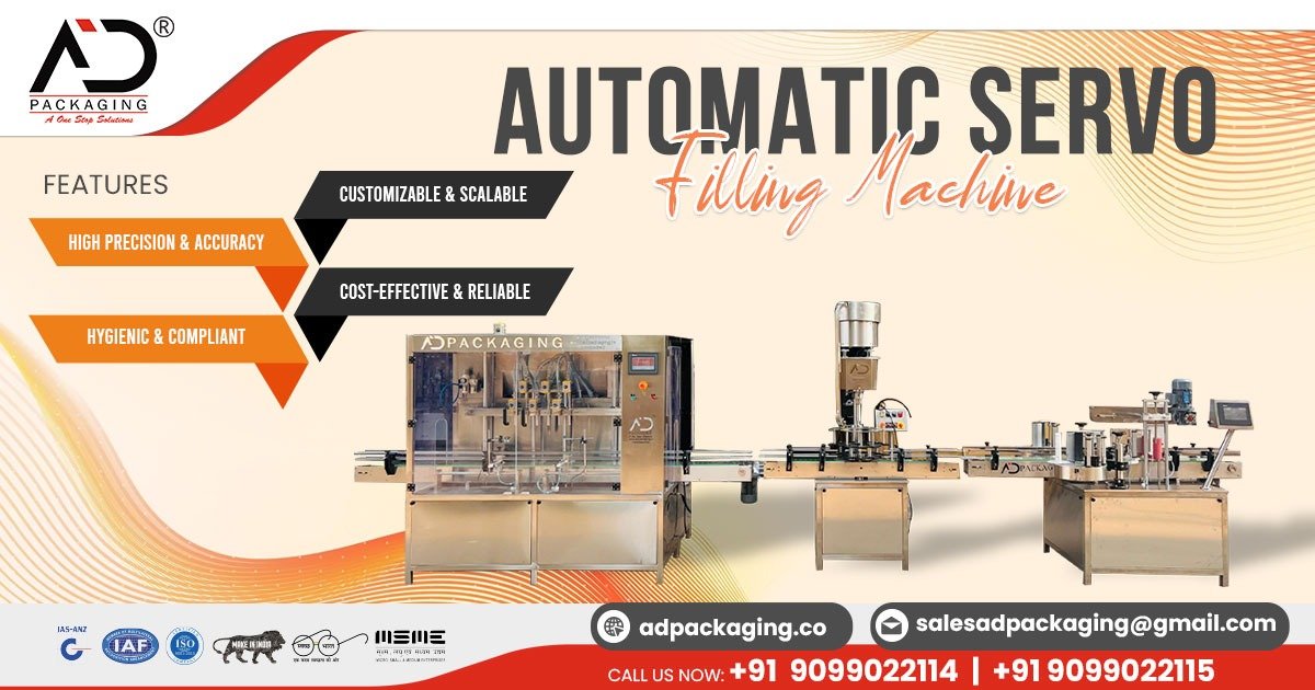 Automatic Servo-Based Liquid Filling Machine in Gujarat